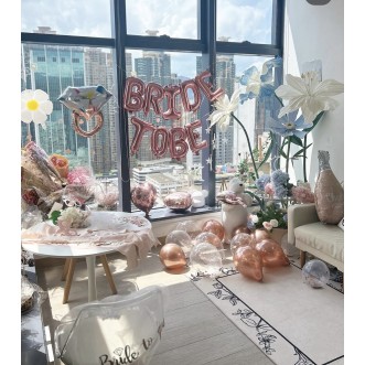 《Bridal Shower Party Time》- 玻璃罩香薰蠟燭