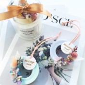 玻璃罩香薰蠟燭杯&圓環香薰蠟牌工作坊