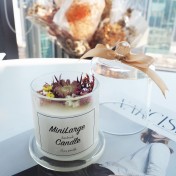 玻璃罩香薰蠟燭杯&圓環香薰蠟牌工作坊