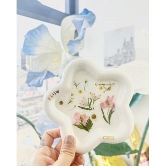 押花心心／花朵置物盤工作坊